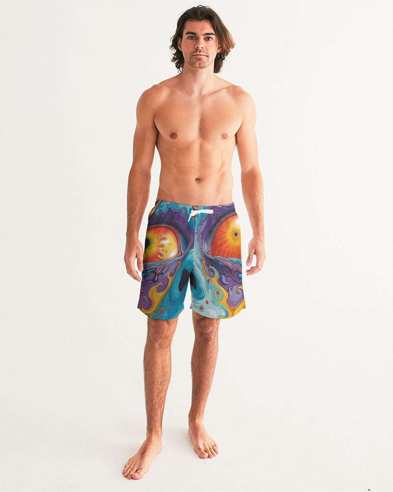 Meltdown Men's All-Over Print Swim Trunk