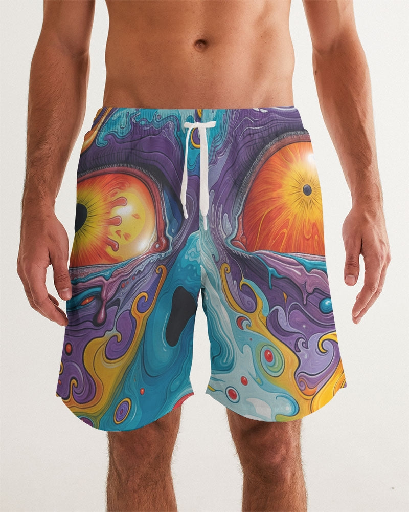 Meltdown Men's All-Over Print Swim Trunk