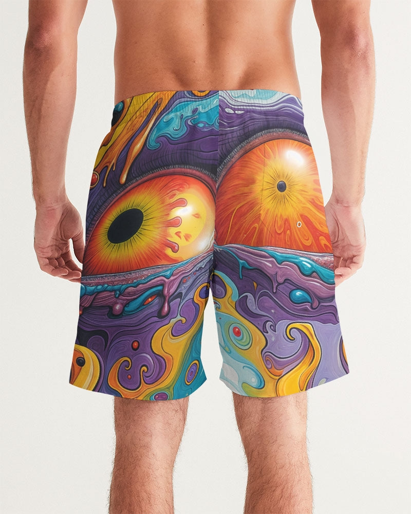 Meltdown Men's All-Over Print Swim Trunk