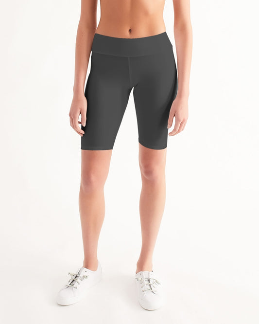 DARK GRAY Women's Mid-Rise Bike Shorts