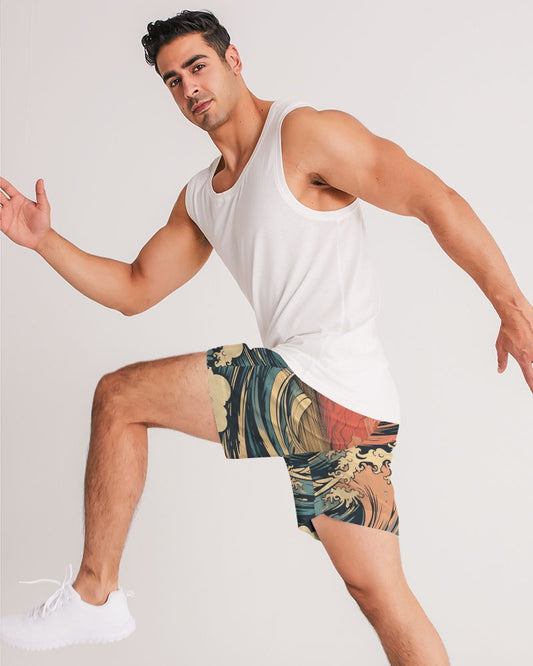 Tropical Haze Men's Jogger Shorts