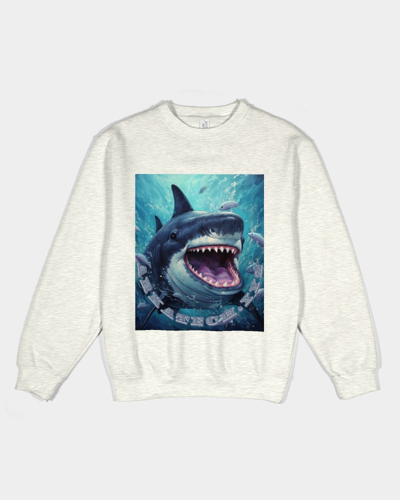 Shark Bite Unisex Premium Crewneck Sweatshirt | Lane Seven