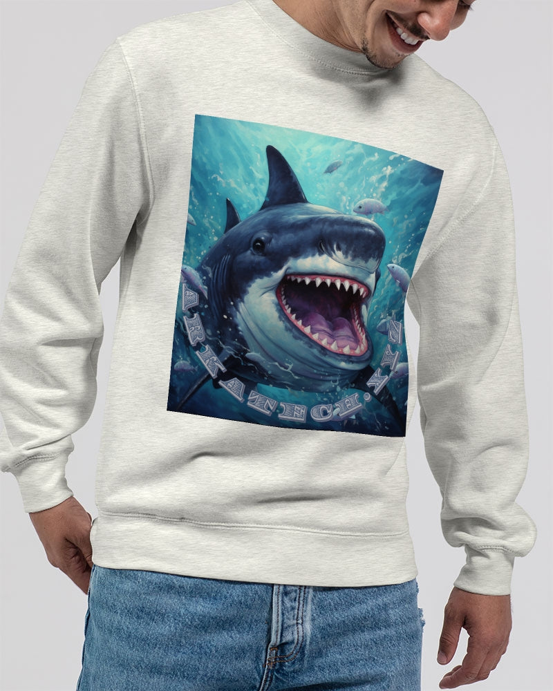 Shark Bite Unisex Premium Crewneck Sweatshirt | Lane Seven