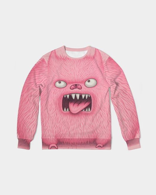 Pink Kitty Men's Classic French Terry Crewneck Pullover