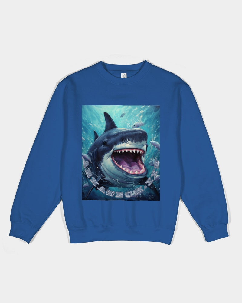 Shark Bite Unisex Premium Crewneck Sweatshirt | Lane Seven