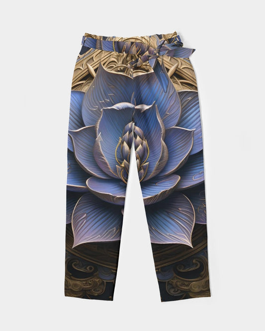 Lotus Women's Belted Tapered Pants