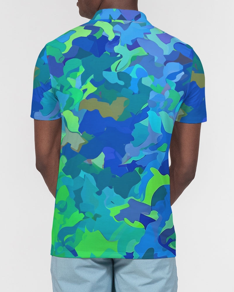 Atlantis Camo Men's Slim Fit Short Sleeve Polo