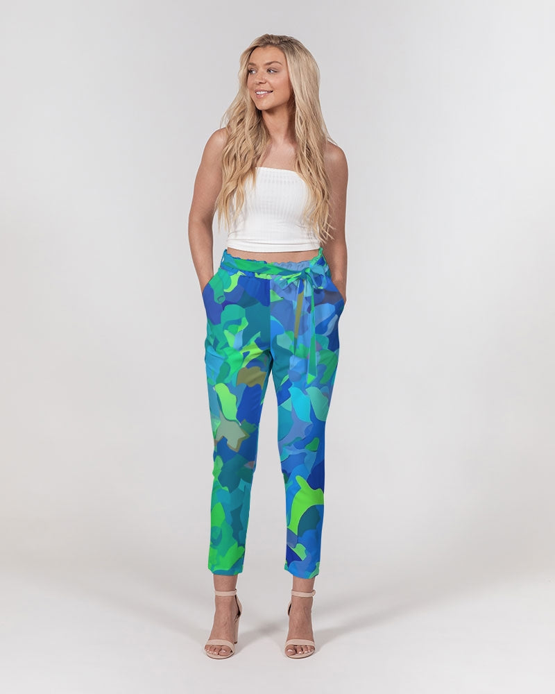 Atlantis Camo Women's Belted Tapered Pants